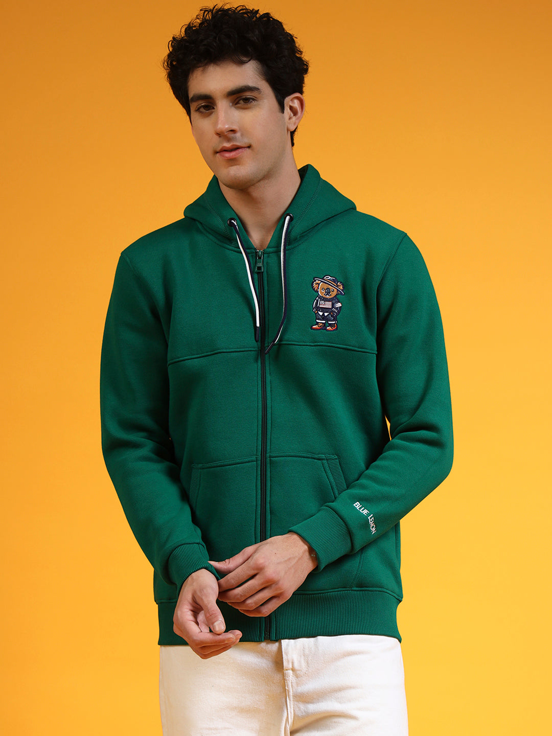 Blue Lemon Red Zip-Up Hoodie