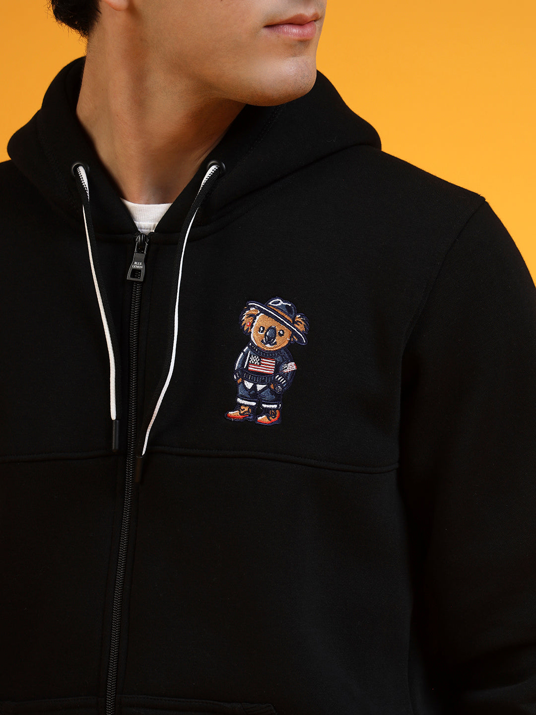 Blue Lemon Red Zip-Up Hoodie