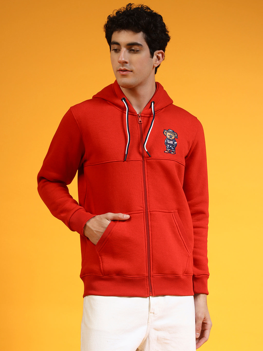 Blue Lemon Red Zip-Up Hoodie