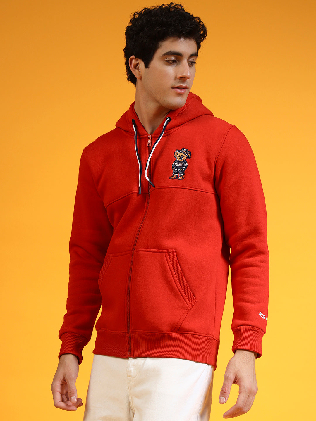 Blue Lemon Red Zip-Up Hoodie