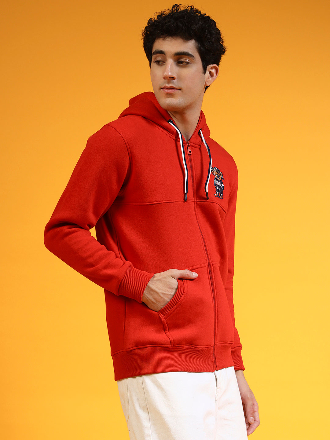 Blue Lemon Red Zip-Up Hoodie