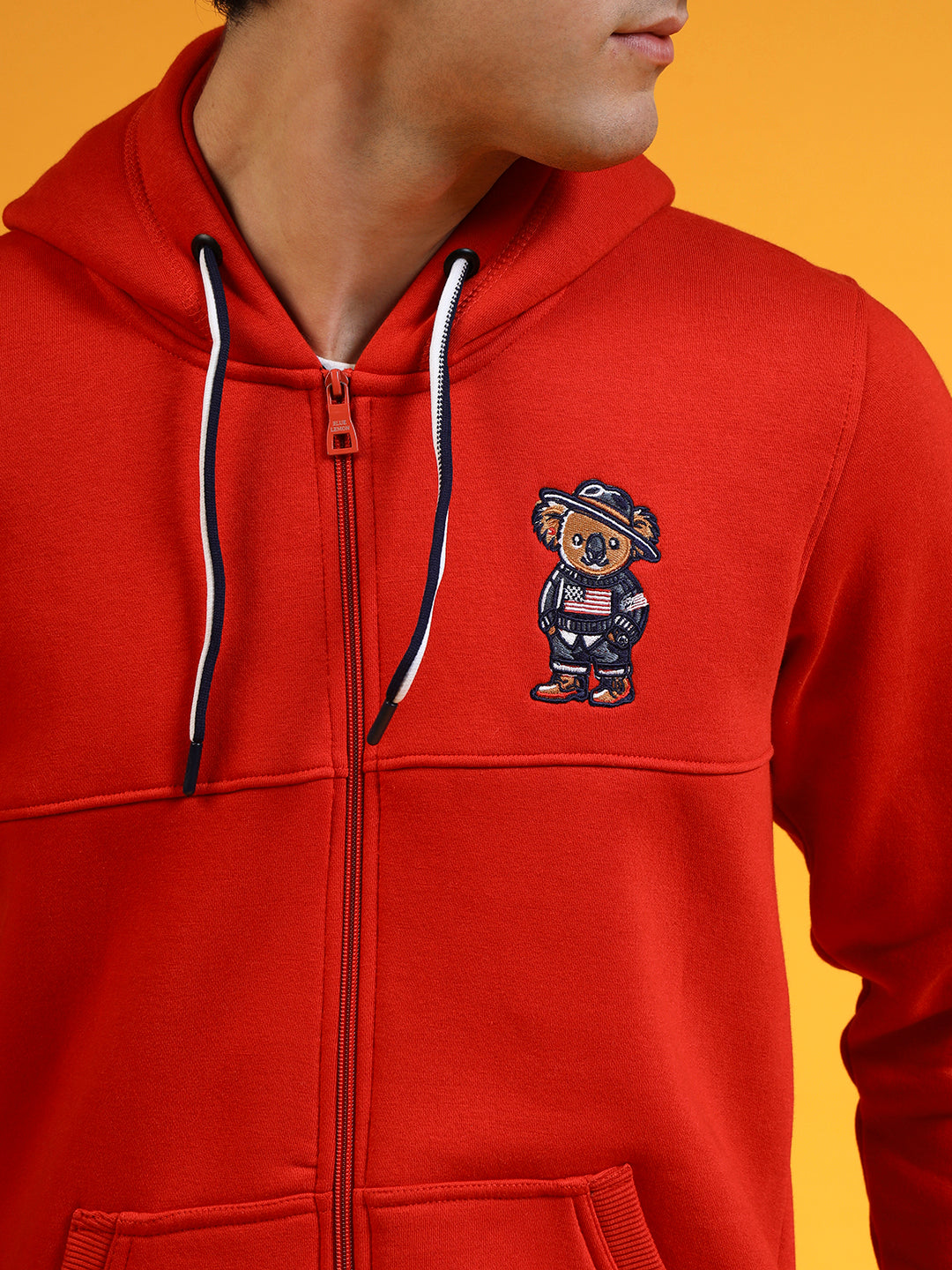 Blue Lemon Red Zip-Up Hoodie