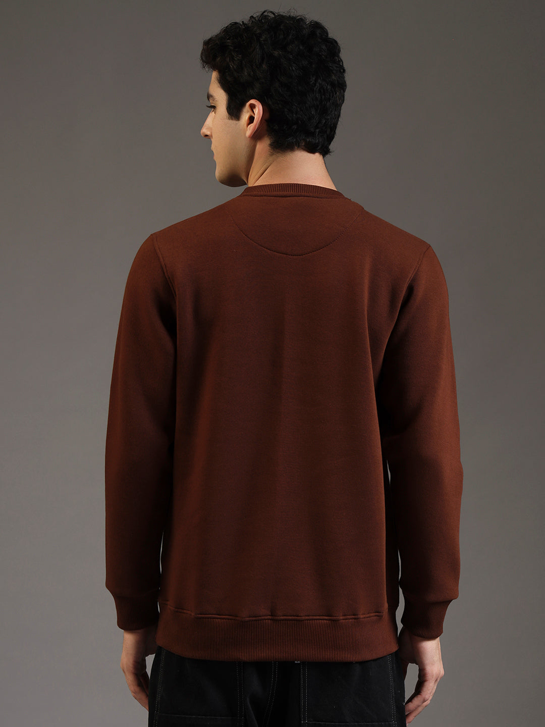 Blue Lemon Embroidered Sand Beige Sweatshirt