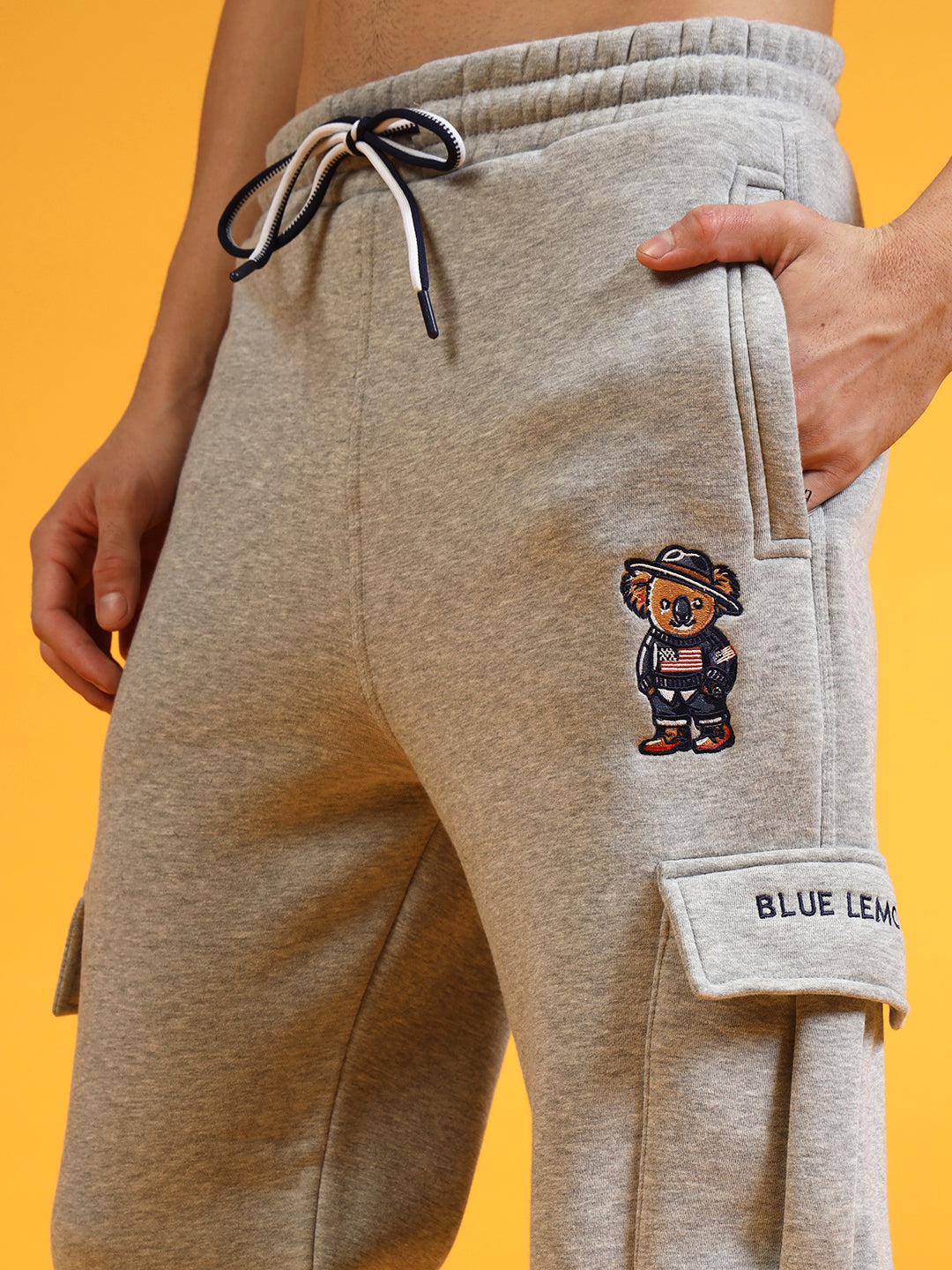 Blue Lemon Midnight Black Track Sweatpants