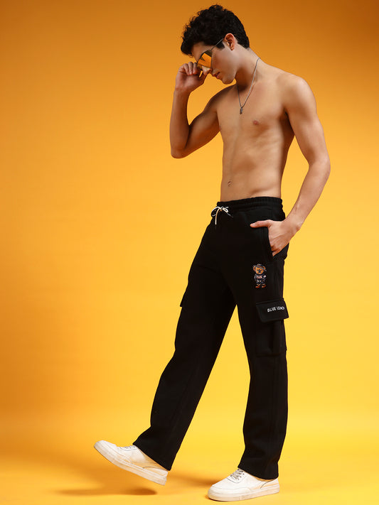 Blue Lemon Midnight Black Track Sweatpants