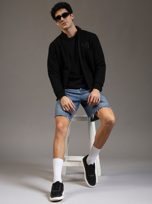 Blue Lemon Midnight Black Zip up Sweatshirt