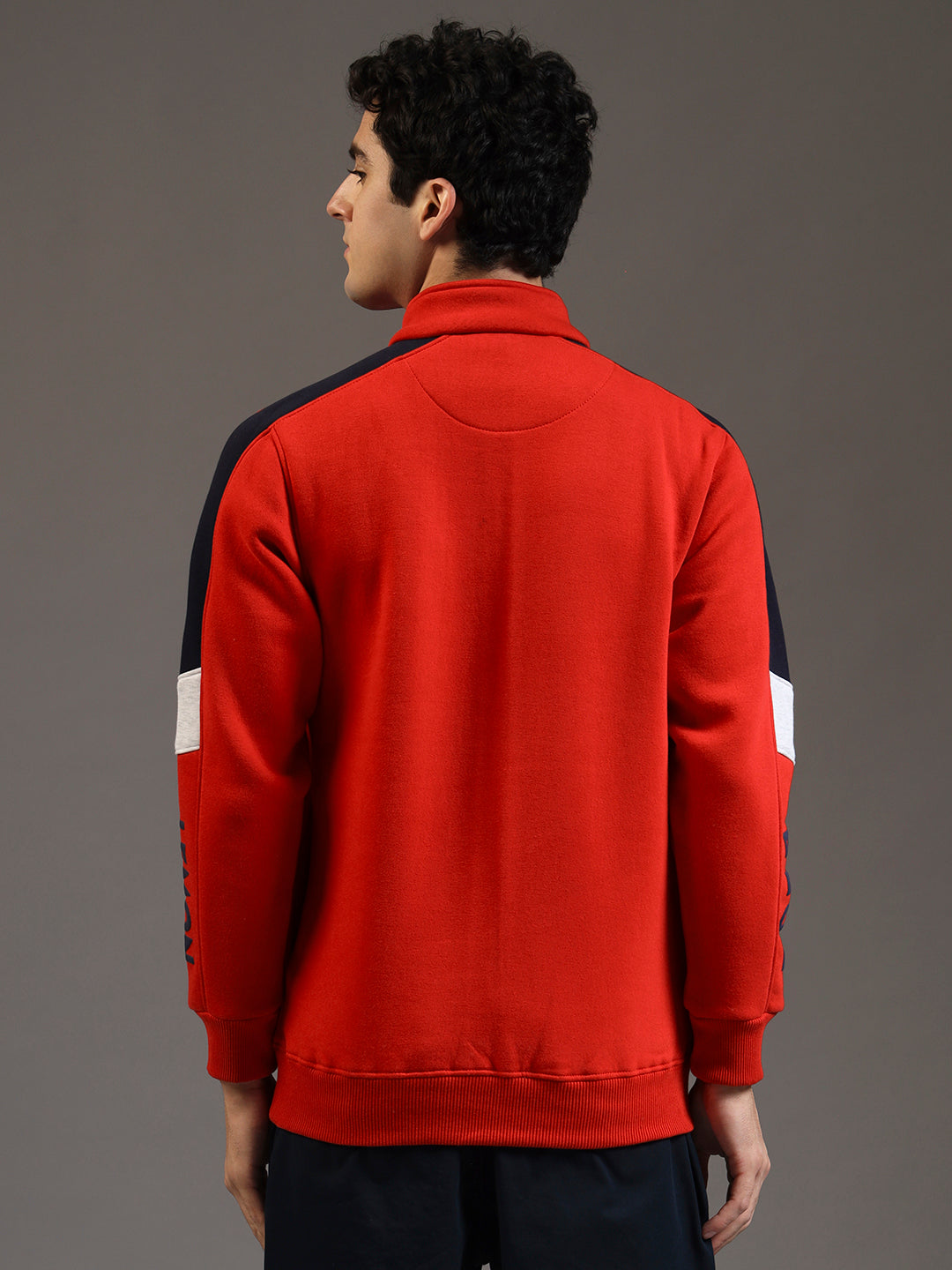 Blue Lemon Red Quater-Zip Sweatshirt