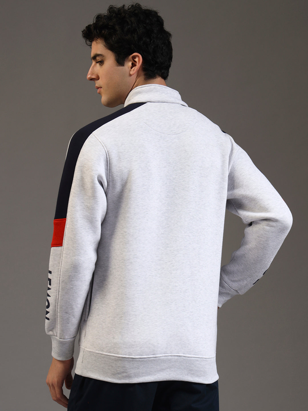 Blue Lemon Red Quater-Zip Sweatshirt