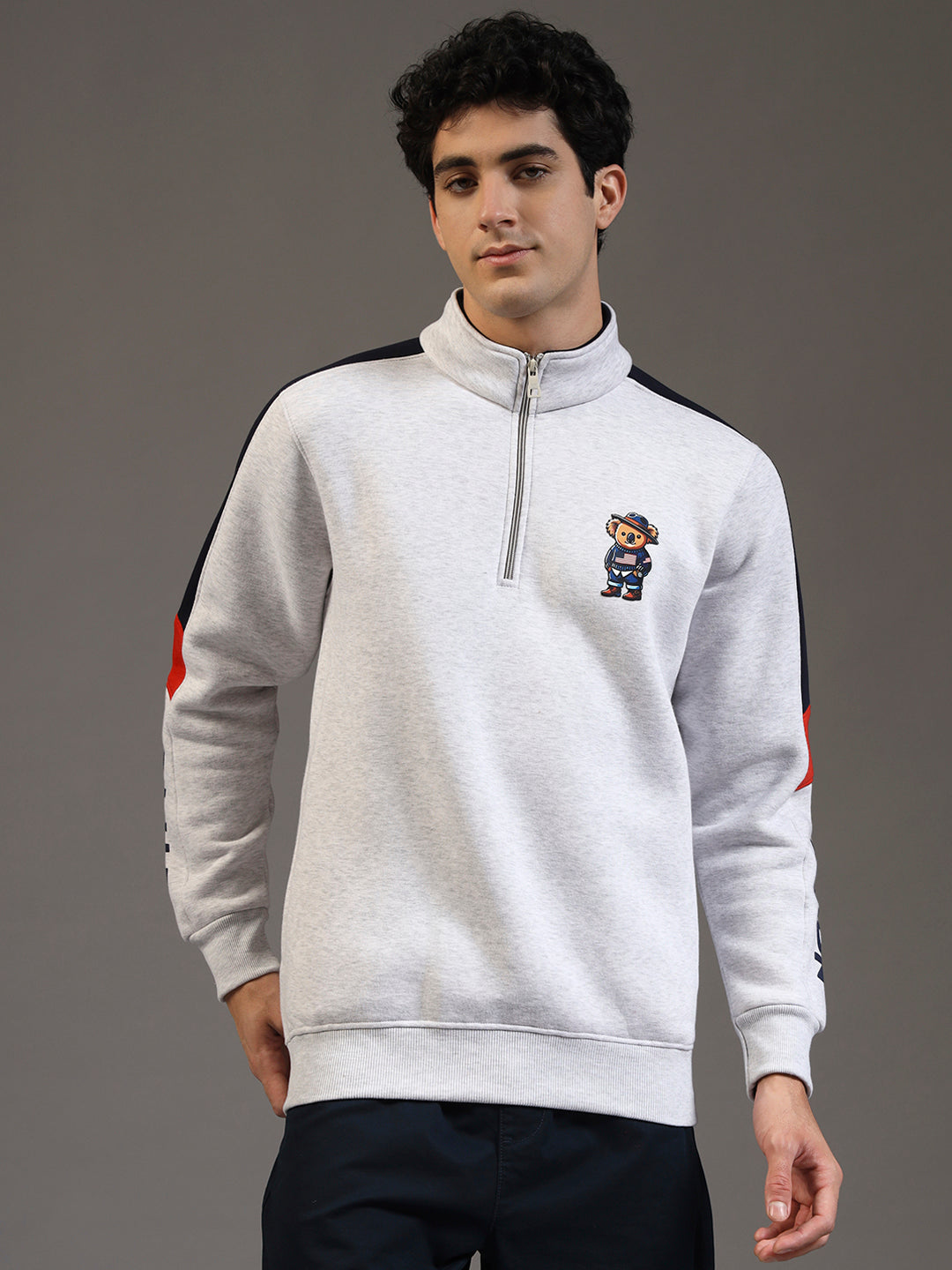 Blue Lemon Red Quater-Zip Sweatshirt