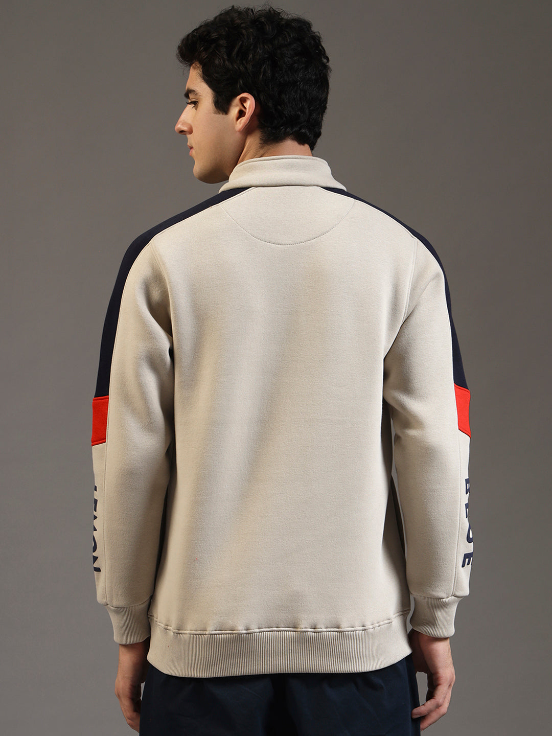 Blue Lemon Red Quater-Zip Sweatshirt