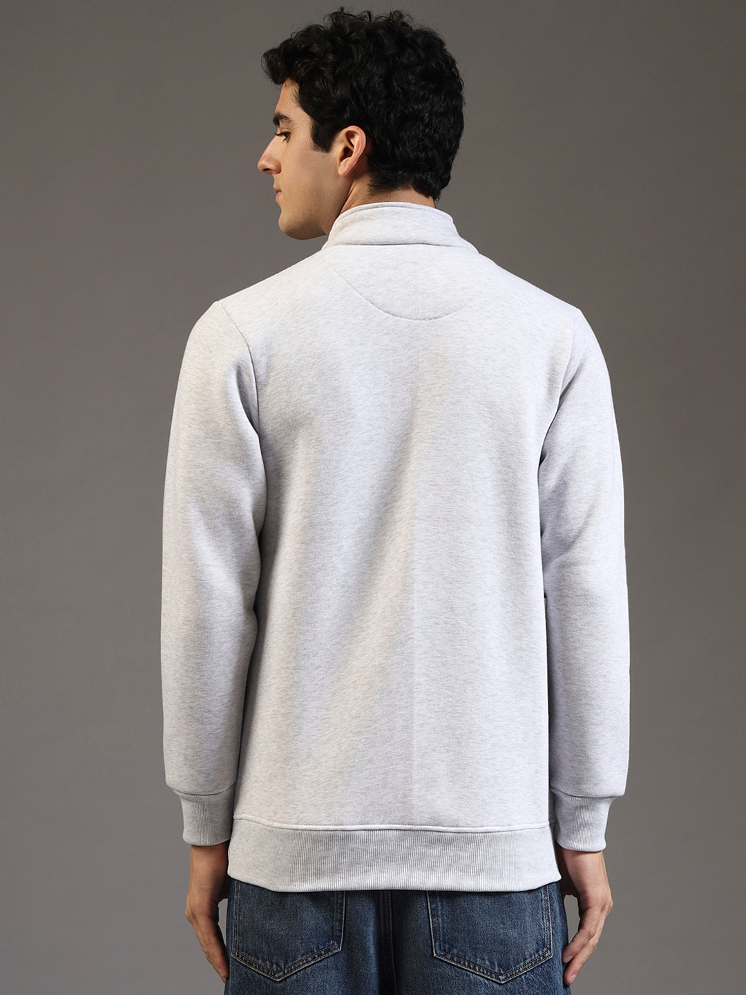 Blue Lemon Sandy Beige Stripe Quarter-Zip Sweatshirt