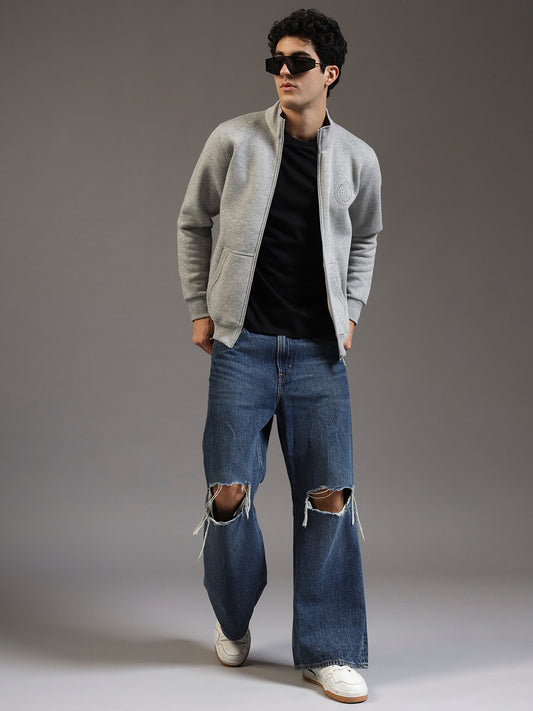 Blue Lemon Grey Zip up Sweatshirt