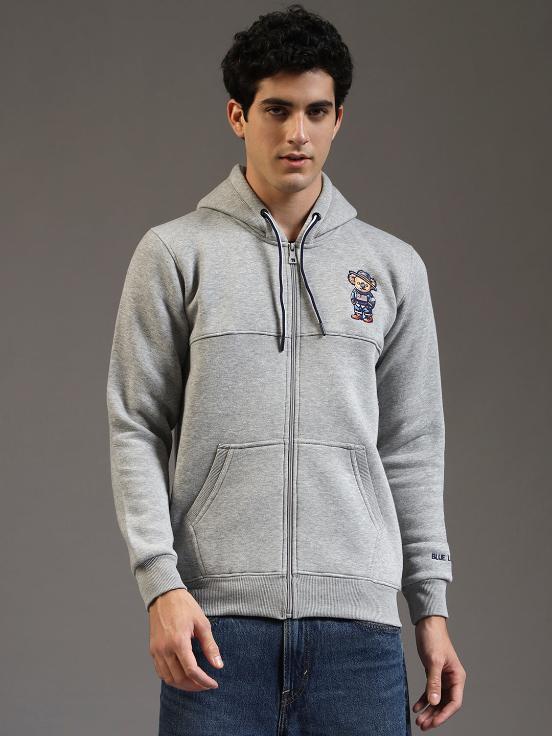 Blue Lemon Red Zip-Up Hoodie