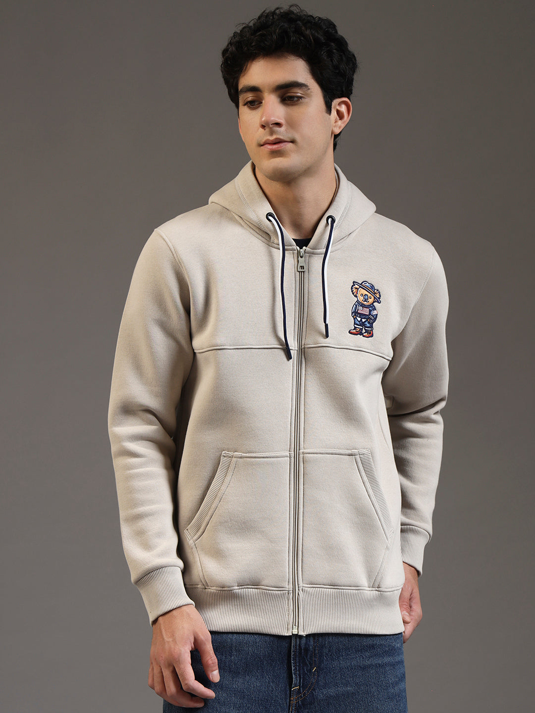 Blue Lemon Red Zip-Up Hoodie