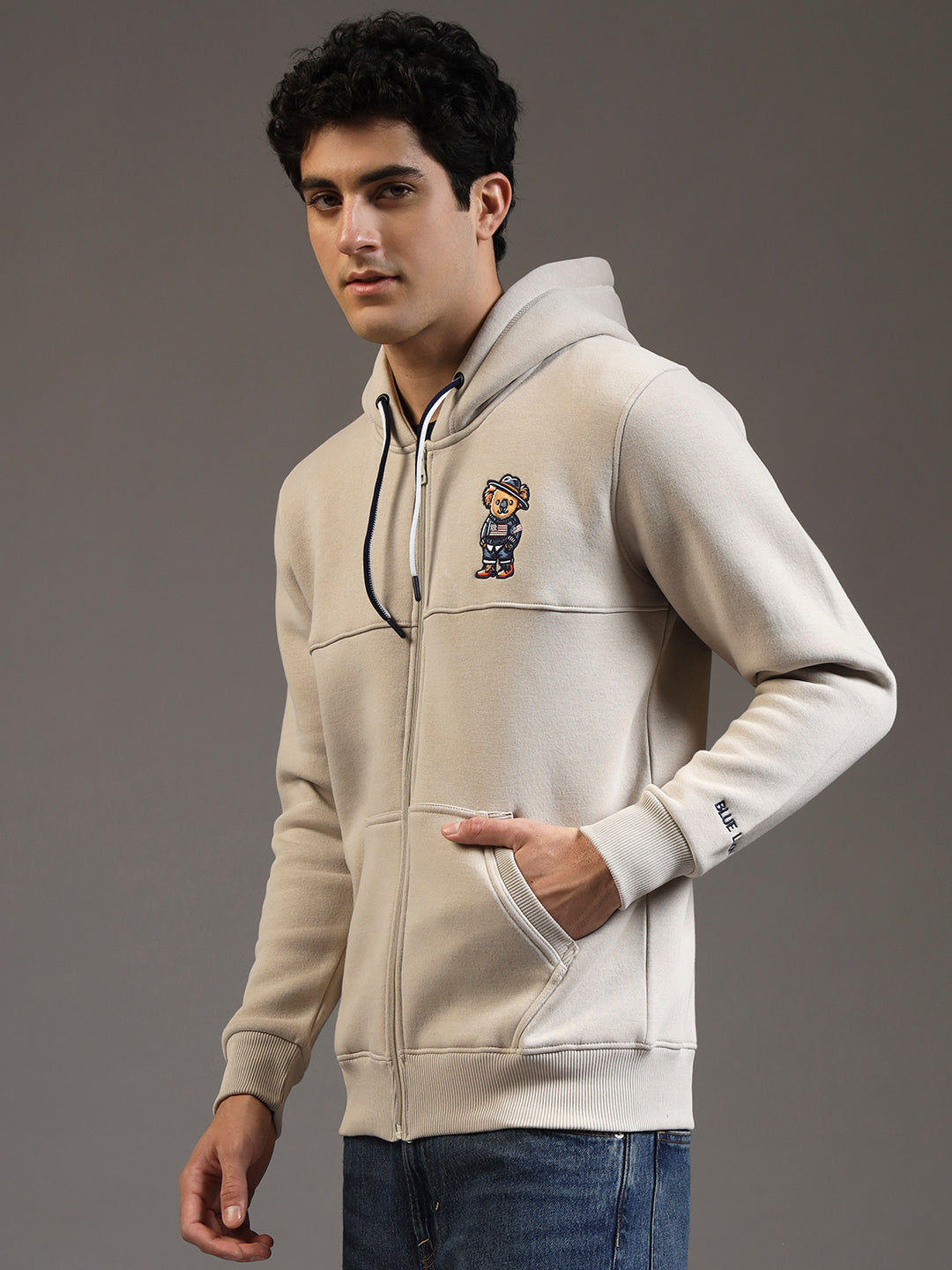 Blue Lemon Red Zip-Up Hoodie