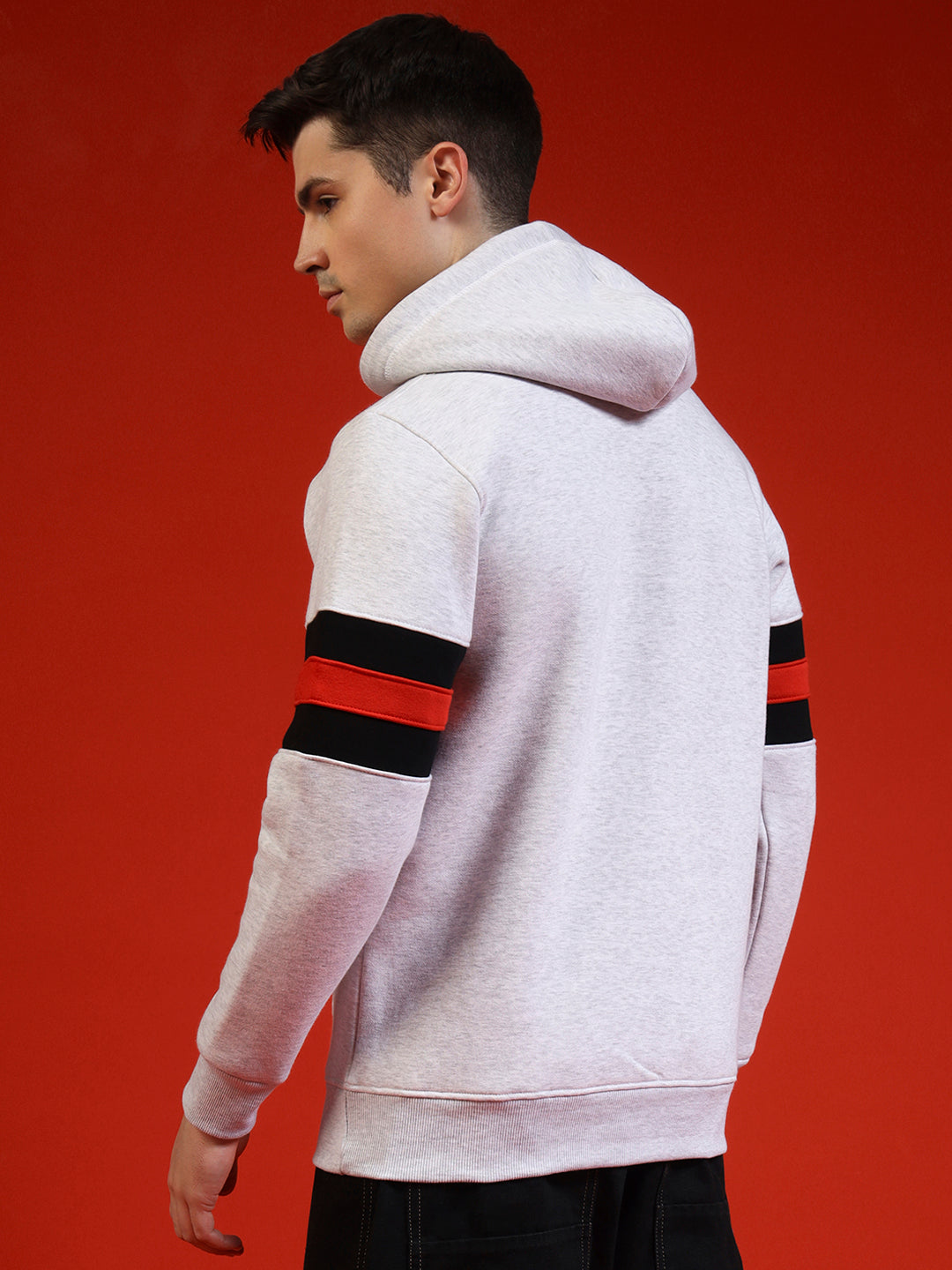 Blue Lemon Midnight Black Full Stripped Hoodie