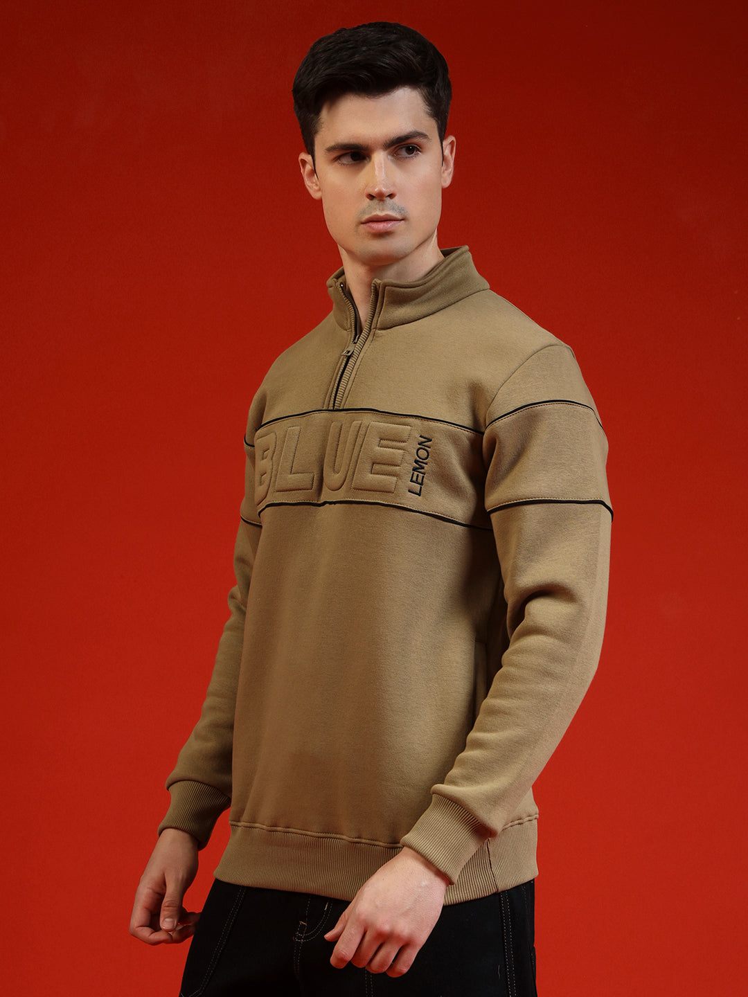 Blue Lemon Maroon Quarter-Zip Sweatshirt