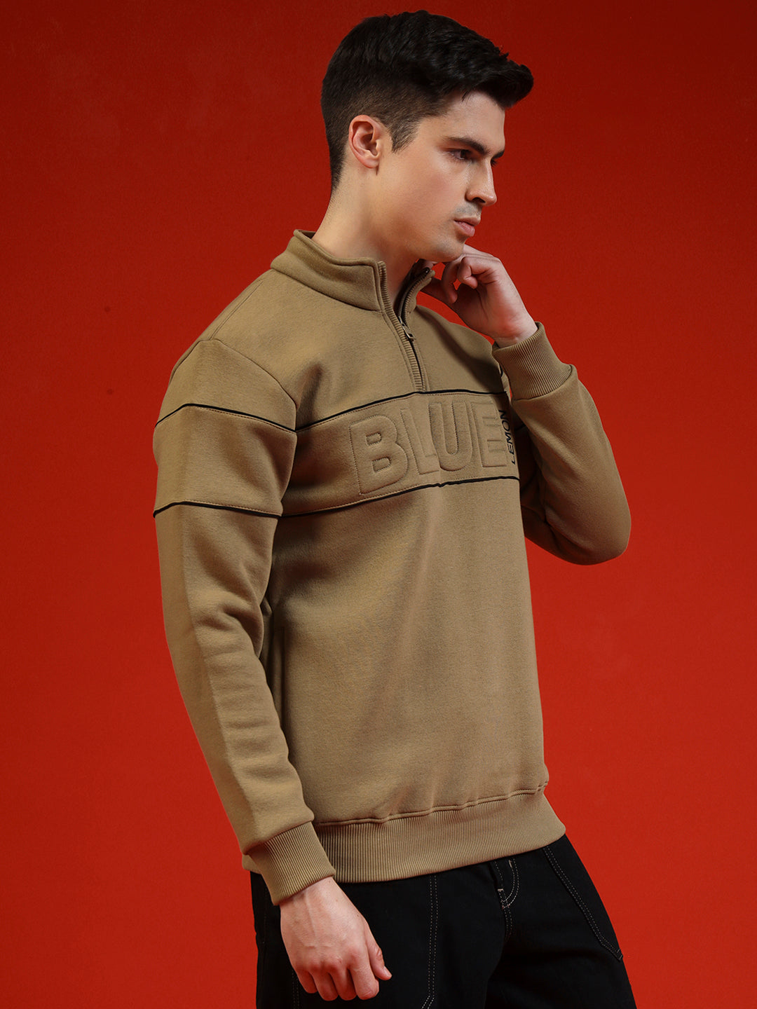 Blue Lemon Maroon Quarter-Zip Sweatshirt