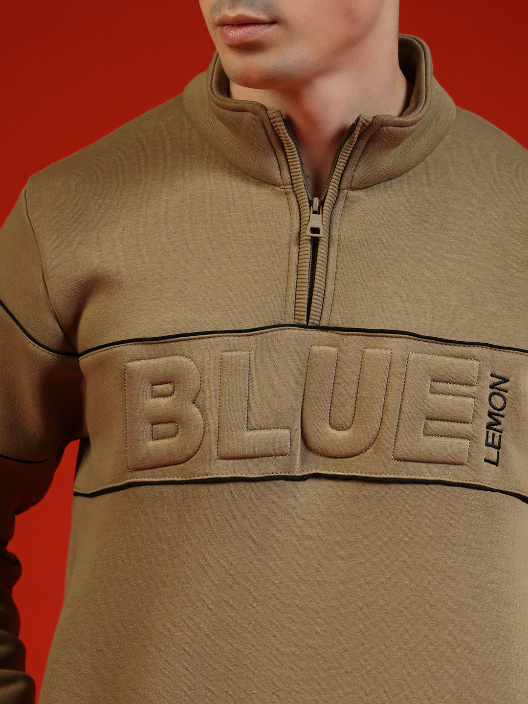 Blue Lemon Maroon Quarter-Zip Sweatshirt