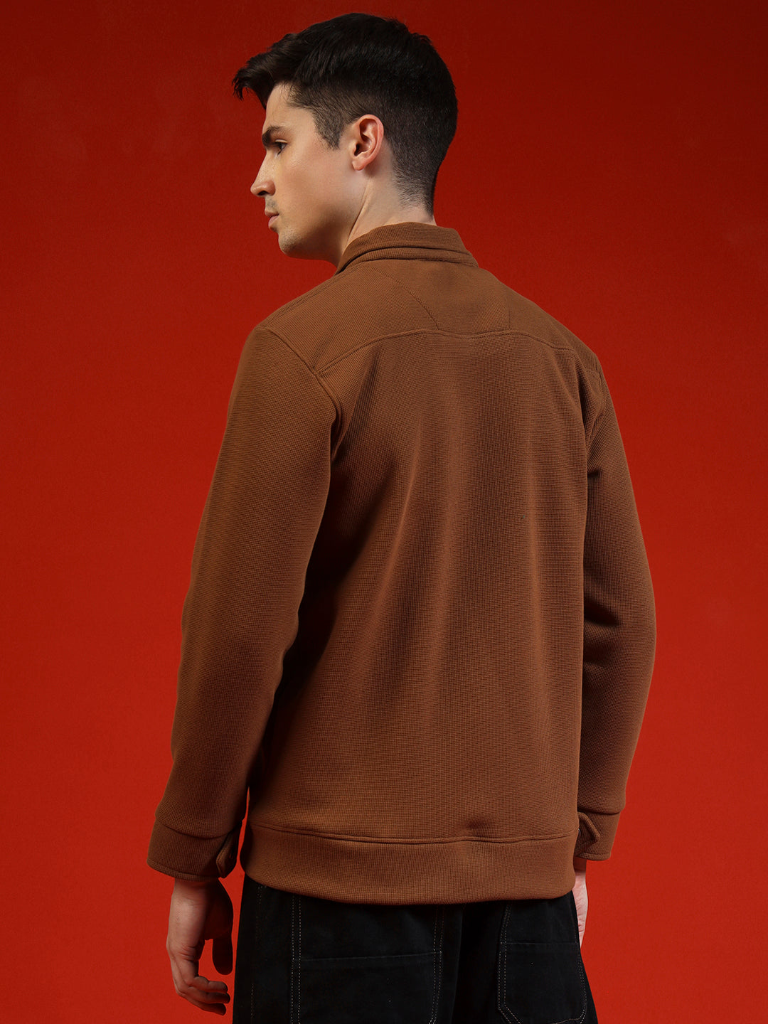 Blue Lemon Hazelnut Brown Zip up Sweatshirt