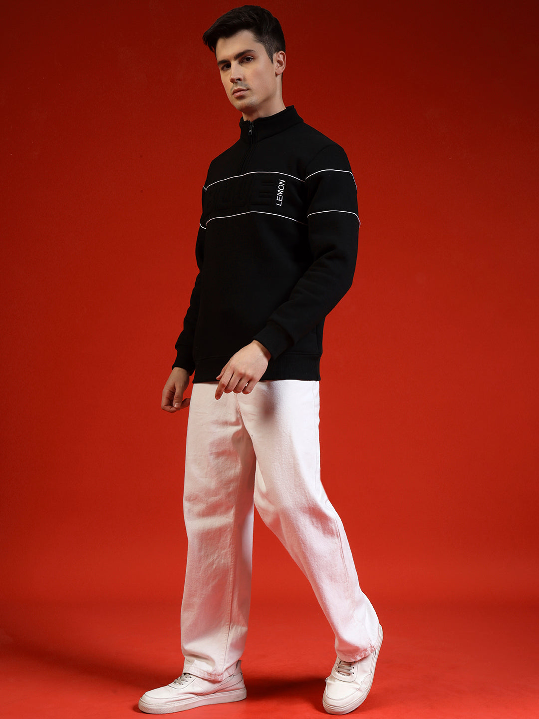 Blue Lemon Maroon Quarter-Zip Sweatshirt