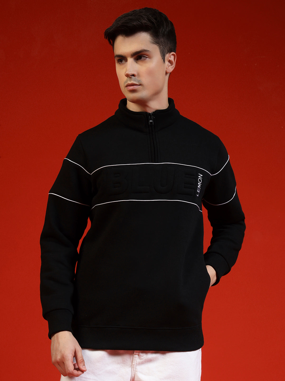 Blue Lemon Maroon Quarter-Zip Sweatshirt