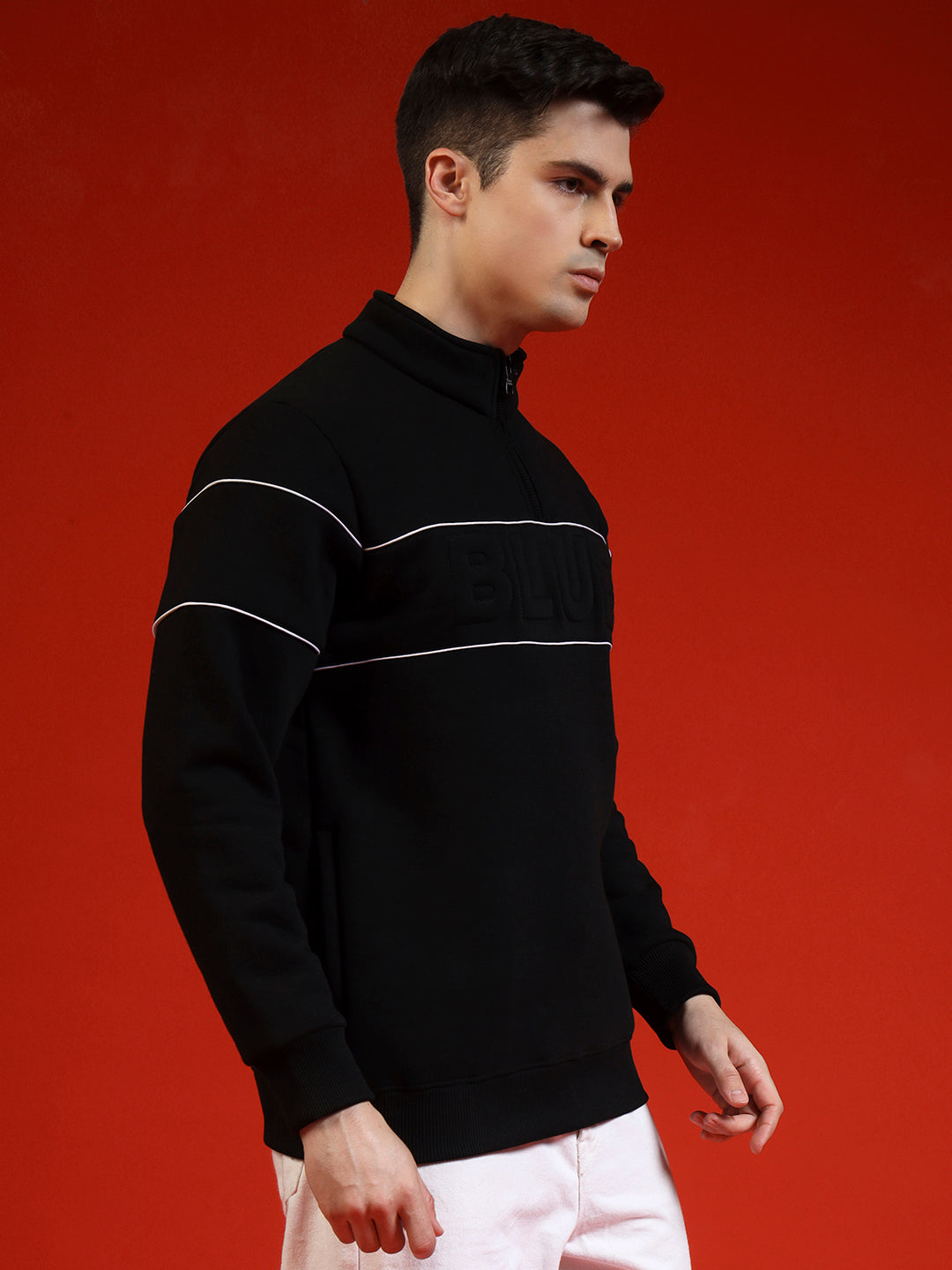 Blue Lemon Maroon Quarter-Zip Sweatshirt