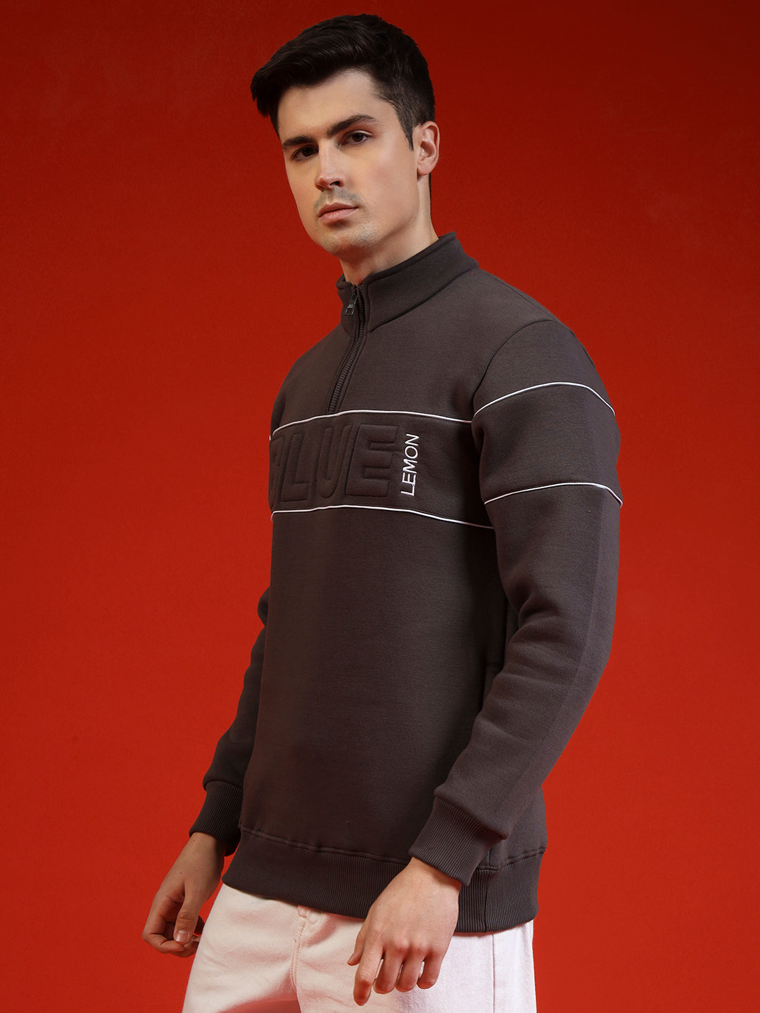 Blue Lemon Maroon Quarter-Zip Sweatshirt