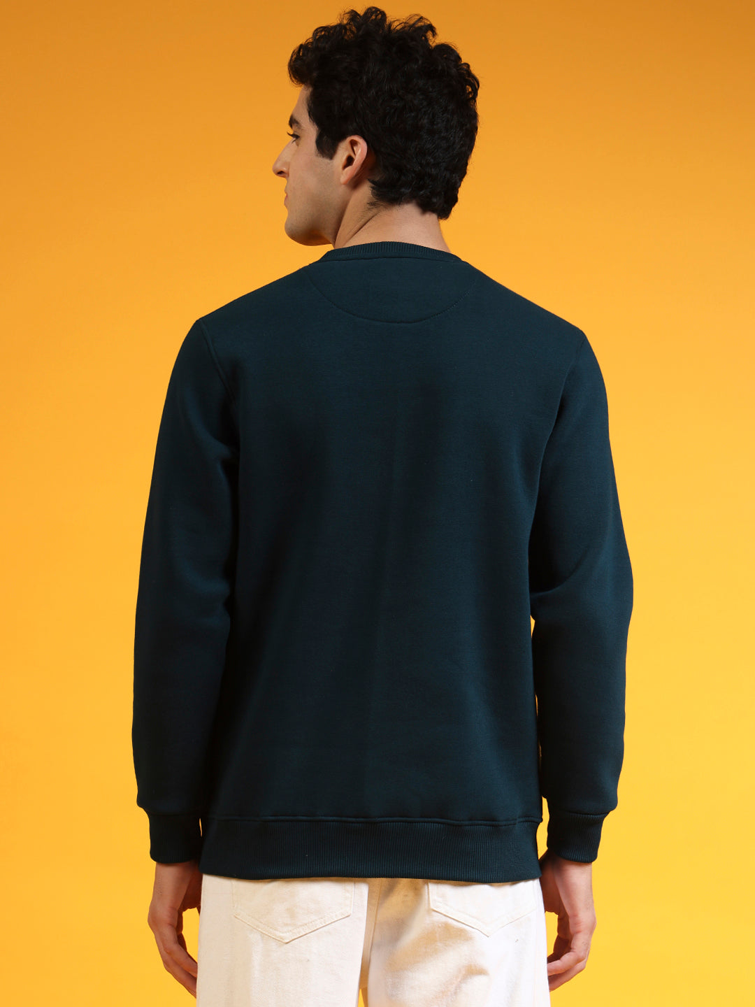 Blue Lemon Printed Dusty Brown Sweatshirt